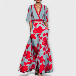 Elegante gebloemde jurk