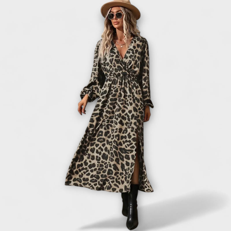 Stijlvolle jurk met luipaardprint