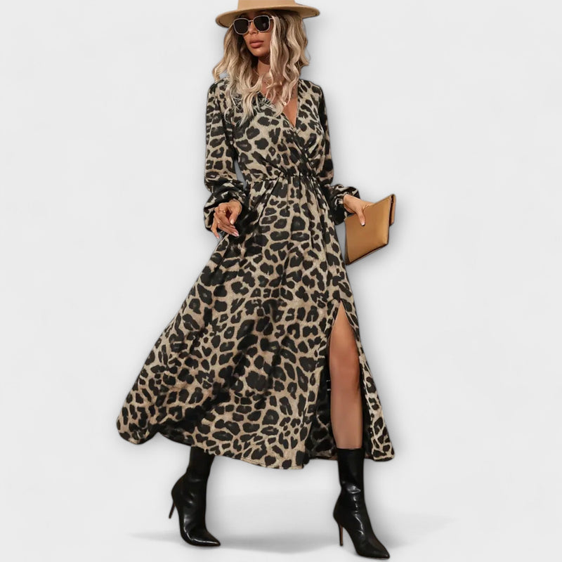 Stijlvolle jurk met luipaardprint